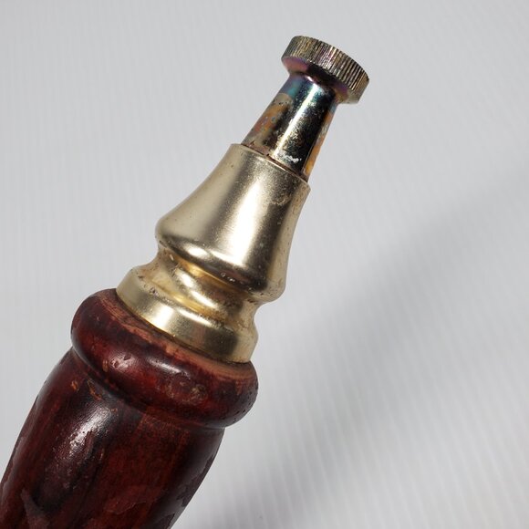 Wood Alligator Ale Beer Tab Pull 12.5" Tall with Medal Tip, Base, Logo Plate - Picture 9 of 12